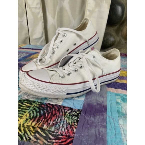 Converse Shoes - Converse Shoes Mens 5 Womans 7 White Chuck Taylor All Star Low Lo Lace